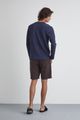 T-SHIRT ML COMFORT TEXTURE E BERMUDA ALF COMFORT MARROM_0 5